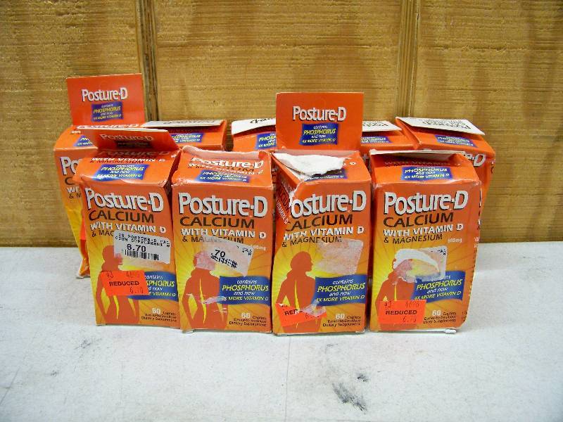 lot 982 image: 9 Bottles Posture-D Calcium with Vitamin D