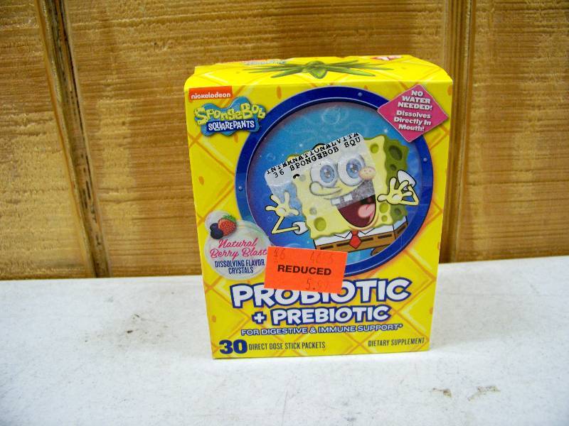 lot 988 image: 48 Boxes Spongebob Probiotic Prebiotic