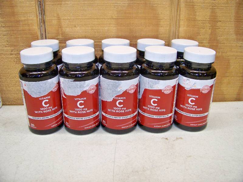 lot 965 image: 10 Bottles Vitamin C