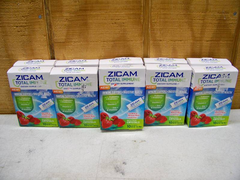 lot 985 image: 10 Boxes Zicam Total Immune