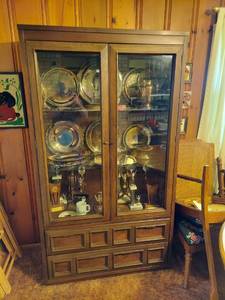 lot 5730 image: China Cabinet - Contents Not Included
