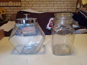 lot 5743 image: 2 Candy Jar  Canister
