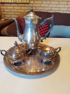lot 5668 image: silver plate tea set