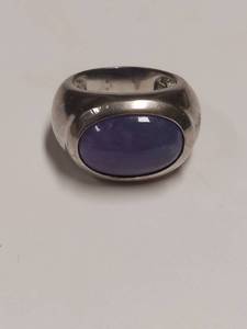 lot 5918 image: Ring with Purple Stone - Marked 925