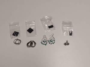 lot 5923 image: 4 Pair of Earrings - Marked 925