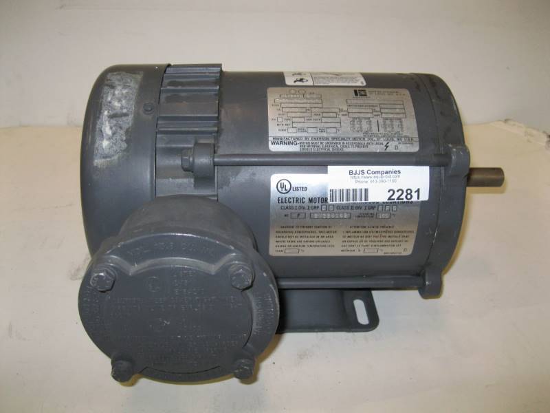 lot 2281 image: EMERSON 12 HP Hazardous Location Motor