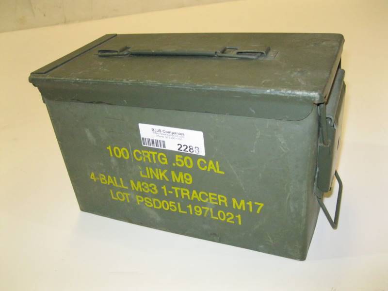 lot 2288 image: Ammo Box .50 Cal