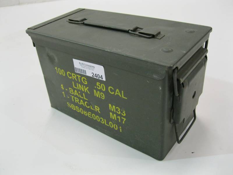 lot 2404 image: Ammo Box .50 Cal