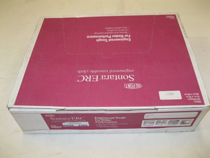 lot 2365 image: Reusable Cloth Wipes 14 x 18 Box of 150
