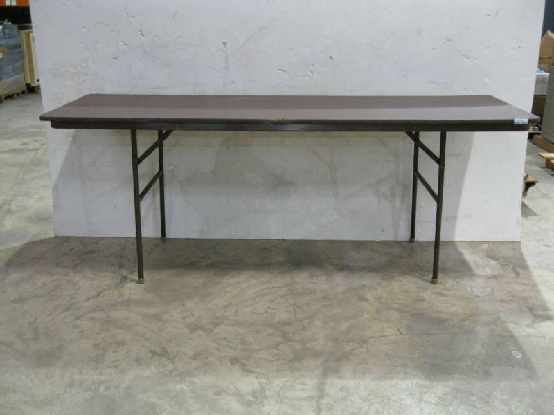 lot 2422 image: Folding Table 8 x 30