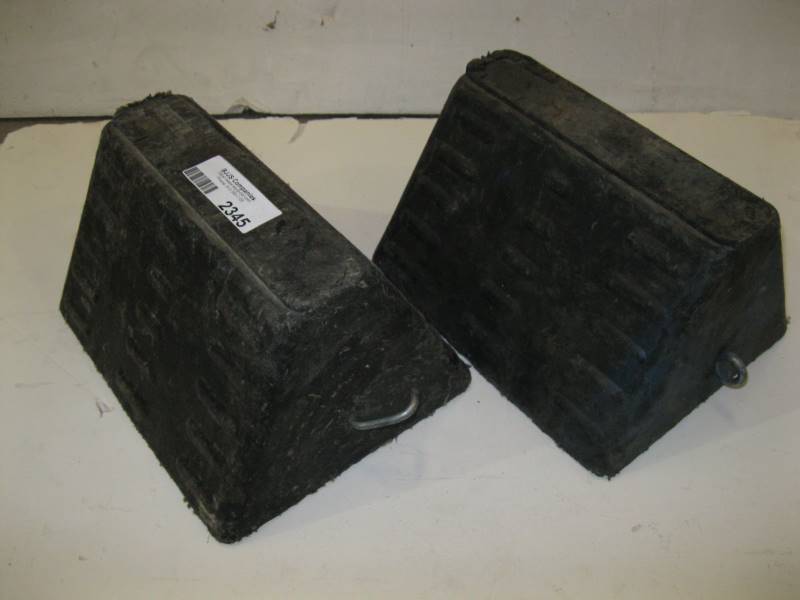 lot 2345 image: Wheel Chocks Set of 2