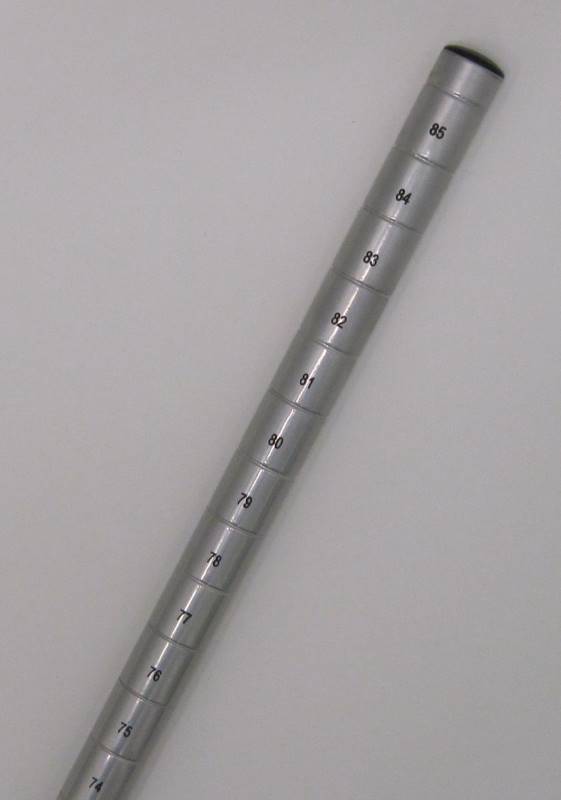 lot 2458 image: Chrome Posts for Wire Shelving 84 Set of 4