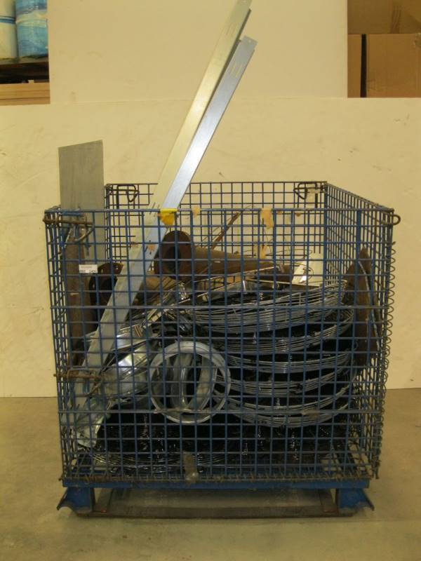 lot 2491 image: Wire Container of Scrap Metal