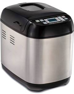 lot 1941 image: Hamilton Beach Bread Maker Machine Artisan and Gluten-Free, 2 lbs Capacity, 14 Settings, Digital, Stainless Steel, Black and Stainless