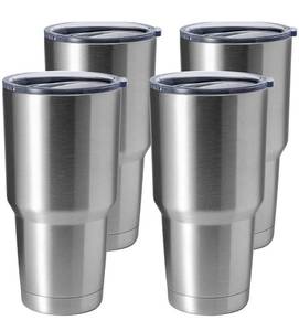 lot 1951 image: HASLE OUTFITTERS 30oz Tumbler Stainless Steel Coffee Tumbler Double Wall Vacuum Insulated Travel Mug with Lid (Silver, 6 Pack)