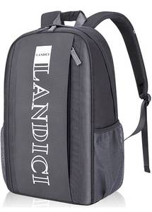 lot 1964 image: LANDICI Casual Daypack Backpack for Men Women,Lightweight Coummter Back Pack with 15.6 Inch Laptop Compartment,Waterproof School Bookbag for College Work and Travel,Grey