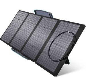 lot 1985 image: $$ EF ECOFLOW 160 Watt Portable Solar Panel for Power Station, Foldable Solar Charger with Adjustable Kickstand, Waterproof IP67 for Outdoor Camping RV Off Grid System - Retail $349