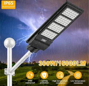 lot 5818 image: Anzid Solar Street Light Outdoor 300W, 15000LM Solar Street Flood Lights Motion Sensor with Remote Control, Led Solar Street Lamp Dusk to Dawn, Solar Security Lights for Yard, Garden