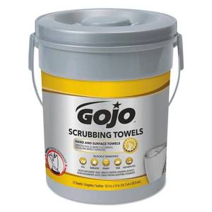 lot 5829 image: Gojo, GOJ639606, Scrubbing Wipes, 1 Each, White