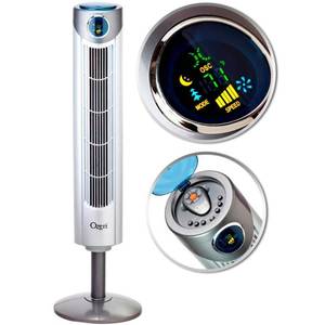 lot 5861 image: Ozeri Ultra 42 Wind Fan - Oscillating Tower Fan with noise reduction technology