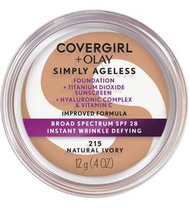 lot 13621 image: COVERGIRL & Olay Simply Ageless Instant Wrinkle-Defying Foundation, Natural Ivory
