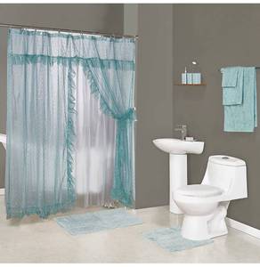 lot 13651 image: Madison Galaxy Bath in A Box Ensemble Turquoise, (GAL-Set-TQ)