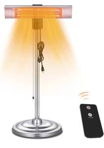 lot 13658 image: R.W.FLAME Electric Patio Heater, Electric Infrared Heater, Adjustable StandingOutdoor Infrared Heater, Weather &amp Dust Proof, High Heat Efficiency, Waterproof IP65 Rated, Line Switch Control, 1500W