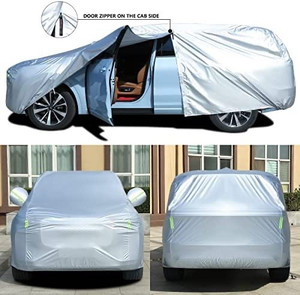 lot 14507 image: Tecoom LSC06 Classic Zipper Design Waterproof UV-Proof Windproof Car Cover with Storage and Lock for All Weather Indoor Outdoor Fit (Fit 196-210 SUV)