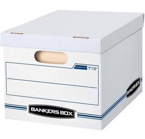 lot 14512 image: Bankers Box STORFile Storage Boxes, Standard Set-Up, Lift-Off Lid, LetterLegal, Case of 30 (0071304) , white