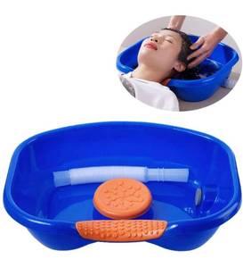 lot 14523 image: Bedside Shampoo Basins,Shampoo Basin,Portable Hair Washing Hair Washing Basin with Head Cushion and Retrachable Hose-for Bedridden