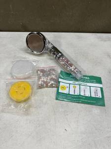 lot 14526 image: Filtered Shower Head with Bead Balms