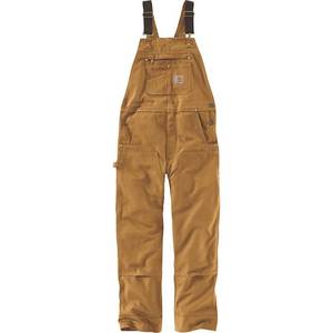 lot 15619 image: Carhartt Mens R01 Duck Bib Overall - 40x30 - Carhartt Brown