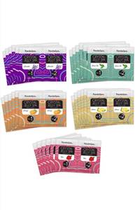 lot 15625 image: Pandaspa Crystal Jelly for Pedicure Spa Foot Bath Soak Set - Lavender, Orange, Lemon