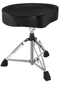 lot 15644 image: Adjustable Drum Throne, Padded Stool Motorcycle Style Drum Chair for Music Show