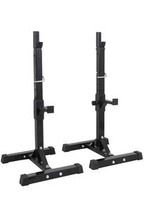 lot 15646 image: F2C Max Load 550Lbs Pair of Adjustable 40-66 Squat Rack Sturdy Steel Squat Barbell Free Bench Press Stands GymHome Gym Portable Dumbbell Racks Stands (one PairTwo pcs)