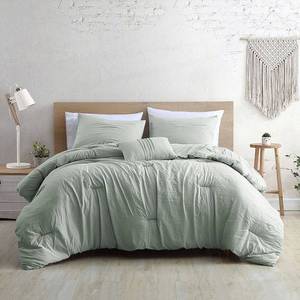lot 11743 image: Modern Threads Beck Garment Washed 4-Piece Super Soft Comforter Set, FullQueen, Sage