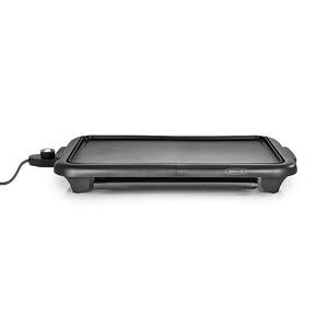 lot 11968 image: Bella 10.5 x 18.5 Electric Griddle with Warming Tray, Black
