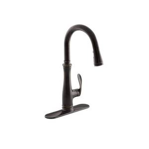 lot 11971 image: Kohler Bellera K560-2BZ Right Hand Lever Kitchen Sink Faucet