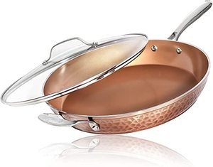 lot 7144 image: Gotham Steel Skillet With Lid