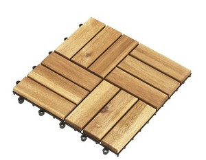 lot 11646 image: Cloverholm Acacia Wood Deck Tiles