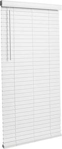 lot 11722 image: Achim 2 Faux Wood Room Darkener Blinds 31x64 White