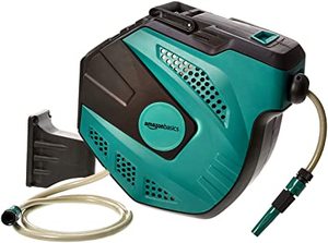 lot 11985 image: Amazonbasics Auto-rewindable Wall-mounted Reel With Hose, 15 M & Fast