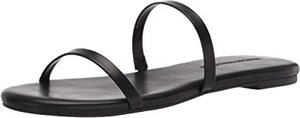 lot 11624 image: Amazon Essentials Womens Black Slip-On Casual Sandals