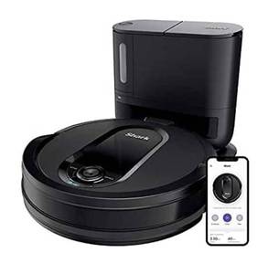lot 5869 image: Shark IQ App-Controlled Self-Charging Robot Vacuum, RV100AEUR1000SR - Black