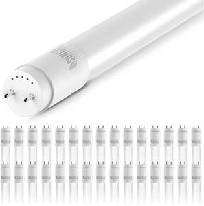 lot 5874 image: $$ Sunco Lighting 30 Pack T8 LED 4FT Tube Light Bulbs Ballast Bypass Fluorescent Replacement, 5000K Daylight, 18W, Frosted Cover, Retrofit, Single Ended Power (SEP), Commercial Grade - UL - Retail $160