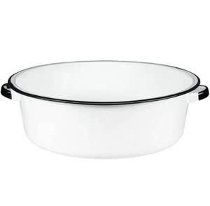 lot 5953 image: Granite Ware Enamel on Steel Dish Pan with handles, 15-Quart capacity, Speckled White