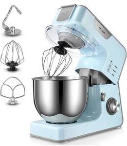 lot 5956 image: OSTBA Stand Mixer, 8-Speed Electric Kitchen Mixer Tilt-Head Food Mixer 5.5Qt Stainless Steel Bowl Dishwasher Safe, Dough Hook, Mixing Beater Whisk, Splash Guard Upgraded Metal-Gear, Blue