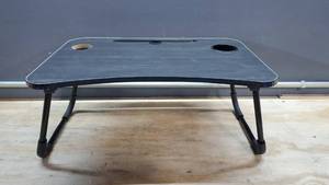 lot 5965 image: BedTV Tray With Cup Holder, PhoneiPad Slot, & Side Drawer, 23.5L15.5W11H