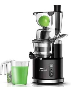 lot 5981 image: Aeitto Slow Juicer, Slow Masticating Juicer Machine with 80mm 900ml Large Channel, Cold Press Juicer for Nutrient Fruits and Vegetables, BPA Free Juicer Machine, Easy to Clean