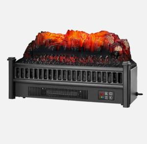 lot 5990 image: 23 Electric Fireplace Log Set Heater W Remote Control Realistic Flame 1400W